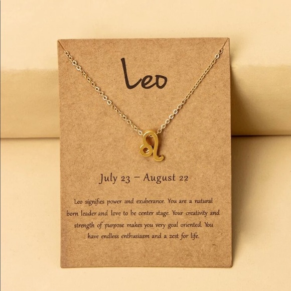 3/$25🎉 Leo Zodiac Sign Necklace - Picture 2 of 3